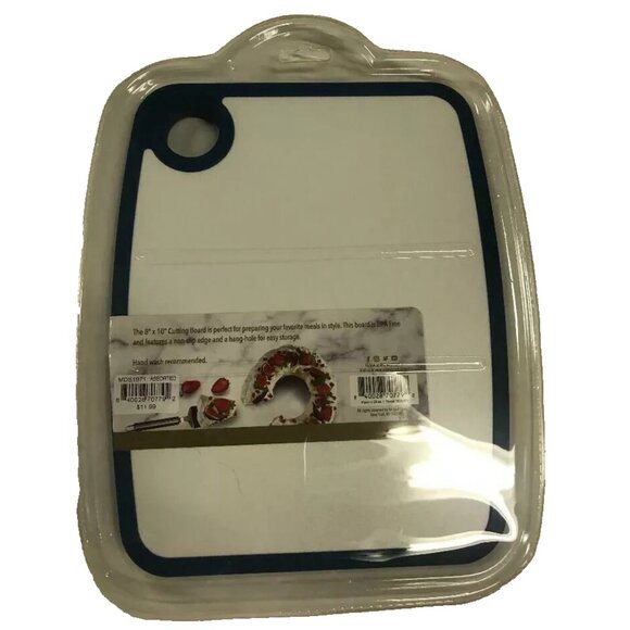 Art & Cook Slice & Chop Holiday Snow Flakes Print 8" X 10" Cutting Board - Picture 2 of 2